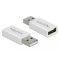 Delock USB 2.0 Adapter - A-típusú apa csatlakozó - A-típusú anya csatlakozó adat blokkoló (66530)