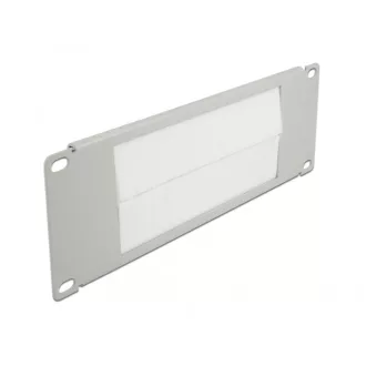 Delock 10", fekete, 2U-s kábelrendező szürke (66535)