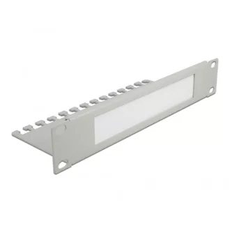   Delock 10" kábelrendező fésűs panel 1U, szürke (66537)