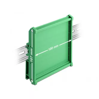   Delock Laprögzítő (107 mm) 10 cm hosszú DIN Rail-ekhez (66573)