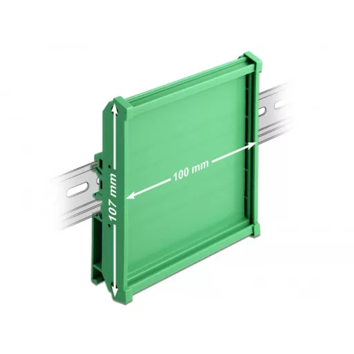 Delock Laprögzítő (107 mm) 10 cm hosszú DIN Rail-ekhez (66573)