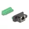 Delock RJ45 anya - Terminal Block Adapter beszereléshez 8 tűs 2-részes (66589)
