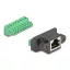 Delock RJ45 anya - Terminal Block Adapter beszereléshez 8 tűs 2-részes (66589)