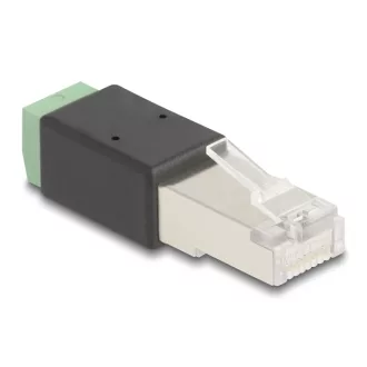 Delock RJ45 apa - Terminal Block Adapter 2 tűs (66604)