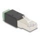 Delock RJ45 apa - Terminal Block Adapter 2 tűs (66604)