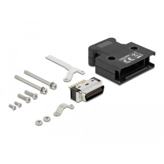   Delock 26 tűs kerettel rendelkező MDR fokos forrasztott csatlakozás apa (66623)