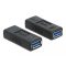 Delock USB 3.0 adapter A-típusú anya   A típusú anya (keresztezett) (66641)