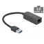 Delock USB A-típusú adapter apa   2,5 Gigabit LAN kompakt (66646)