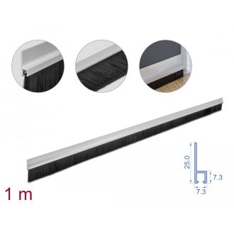   Delock 40 mm hosszú, egyenes kefeszalag 1 m hosszú alumínium foglalattal (66651)