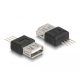 Delock Adapter A-típusú USB 2.0 anya   4 tű