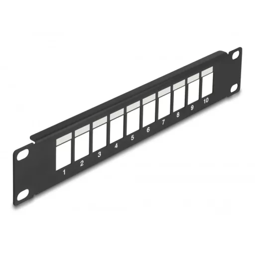 Delock 10  10 portos fekete Keystone Patch Panel (66676)