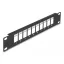 Delock 10  10 portos fekete Keystone Patch Panel (66676)
