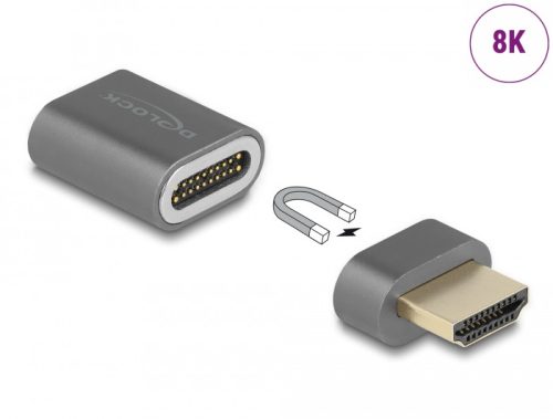 Delock HDMI adapter apa - anya 8K 60 Hz mágneses (66684)