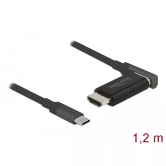   Delock USB Type-C  - HDMI adapter kábel 4K 60 Hz mágneses 1,20 m hosszú (66685)