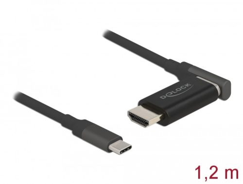 Delock USB Type-C  - HDMI adapter kábel 4K 60 Hz mágneses 1,20 m hosszú