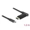 Delock USB Type-C  - HDMI adapter kábel 4K 60 Hz mágneses 1,20 m hosszú (66685)