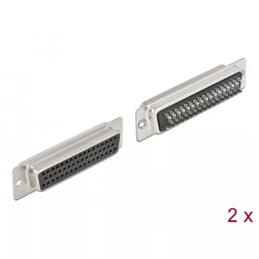 Delock D-Sub HD 50 tűs hüvely, forrasztható változat 2 db. (66716)