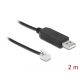 Delock adapterkábel USB Type-A és soros RS-232 RJ12 közötti ESD-védelemmel Leadshine 2 m