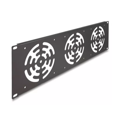 Delock 19  rack takaró 3 ventilátor számára 120 x 120 mm méretű 3U sötétszürke (66747)