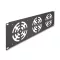 Delock 19  rack takaró 3 ventilátor számára 120 x 120 mm méretű 3U sötétszürke (66747)