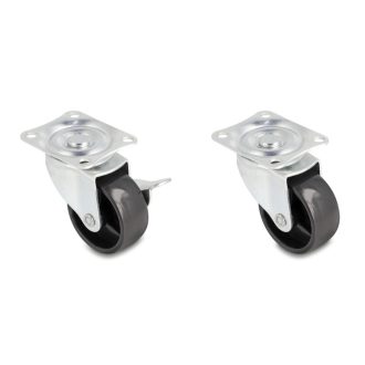   Delock 2 x 2 db.-os görgőkerék szett O 50 mm (átmérőjű) terhelési képesség akár 90 kg (66753)