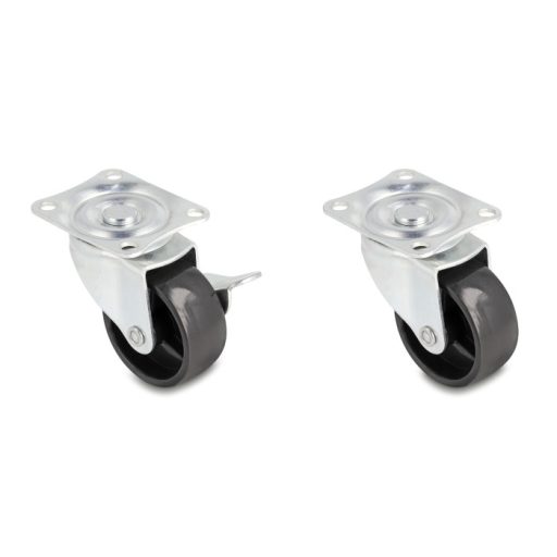Delock 2 x 2 db.-os görgőkerék szett O 50 mm (átmérőjű) terhelési képesség akár 90 kg (66753)