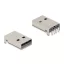 Delock USB 2.0 A-típusú anya 4 tűs THT csatlakozó átmenő furatú szereléshez 90 -ban hajlított 10 db. (66757)