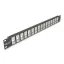 Delock 19  16 portos fekete Keystone Patch Panel 1U (66758)
