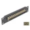 Delock 10  üvegszálas patch panel 12 portos SC Simplex bézs 1U fekete (66762)