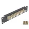 Delock 10  üvegszálas patch panel 12 portos LC Duplex bézs 1U fekete (66767)