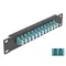 Delock 10  üvegszálas patch panel 12 portos LC Duplex vízkék 1U fekete (66768)