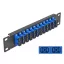 Delock 10  üvegszálas patch panel 12 portos SC Duplex kék 1U fekete (66771)