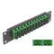 Delock 10  üvegszálas patch panel 12 portos SC Duplex zöld 1U fekete (66772)