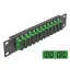 Delock 10  üvegszálas patch panel 12 portos SC Duplex zöld 1U fekete (66772)