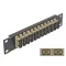 Delock 10  üvegszálas patch panel 12 portos SC Duplex bézs 1U fekete (66773)