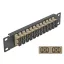 Delock 10  üvegszálas patch panel 12 portos SC Duplex bézs 1U fekete (66773)