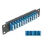 Delock 10  üvegszálas patch panel 12 portos LC Quad kék 1U fekete (66776)
