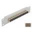 Delock 10  üvegszálas patch panel 12 portos SC Simplex bézs 1U szürke (66783)