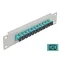 Delock 10  üvegszálas patch panel 12 portos SC Simplex vízkék 1U szürke (66784)