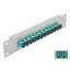 Delock 10  üvegszálas patch panel 12 portos SC Simplex vízkék 1U szürke (66784)