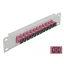 Delock 10  üvegszálas patch panel 12 portos SC Simplex ibolya 1U szürke (66785)