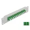 Delock 10  üvegszálas patch panel 12 portos LC Duplex zöld 1U szürke (66787)
