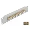 Delock 10  üvegszálas patch panel 12 portos LC Duplex bézs 1U szürke (66788)