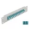 Delock 10  üvegszálas patch panel 12 portos LC Duplex vízkék 1U szürke (66789)