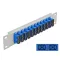 Delock 10  üvegszálas patch panel 12 portos SC Duplex kék 1U szürke (66791)