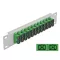 Delock 10  üvegszálas patch panel 12 portos SC Duplex zöld 1U szürke (66792)