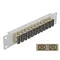Delock 10  üvegszálas patch panel 12 portos SC Duplex bézs 1U szürke (66793)