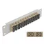 Delock 10  üvegszálas patch panel 12 portos SC Duplex bézs 1U szürke (66793)