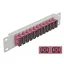 Delock 10  üvegszálas patch panel 12 portos SC Duplex ibolya 1U szürke (66795)