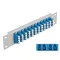 Delock 10  üvegszálas patch panel 12 portos LC Quad kék 1U szürke (66796)